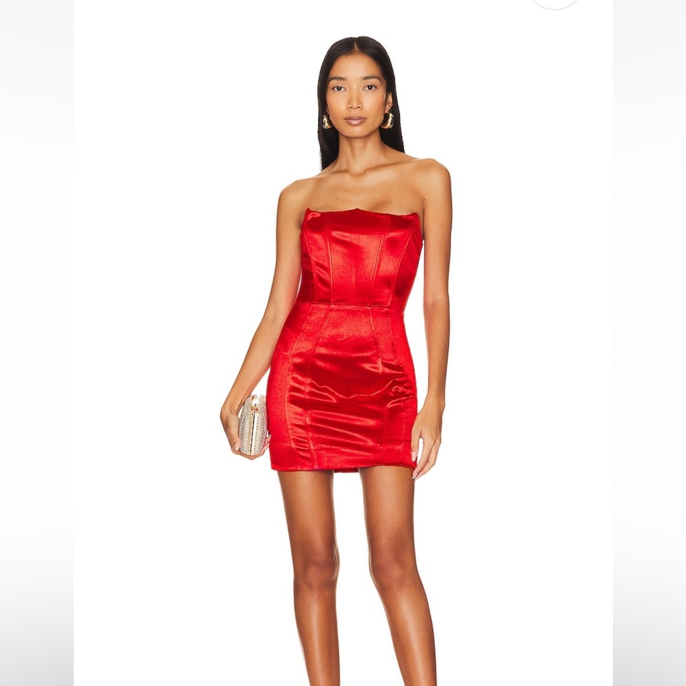 Zoe Strapless Mini Dress by Superdown / revolve